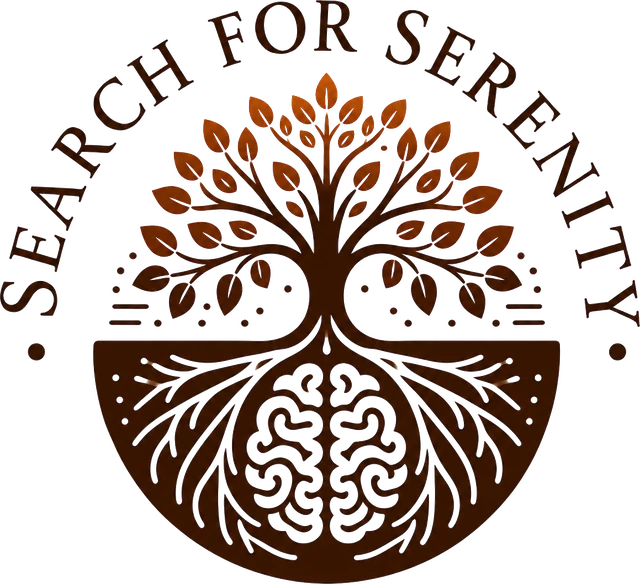 Search for Serenity logo – a tree whose roots form a brain